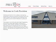 Tablet Screenshot of corkprecision.ie